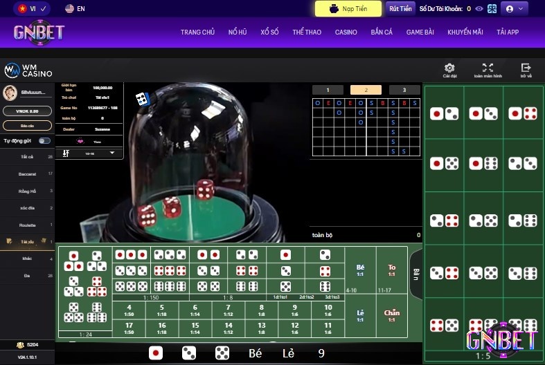 Gnbet là website xanh chín và mang đến sảnh đầu tài xỉu tốt nhất