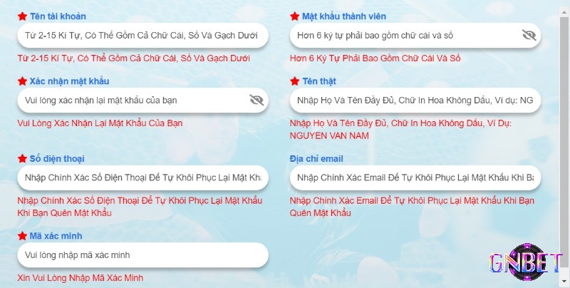 Qúa trình đăng ký sv66 casino rất đơn giản