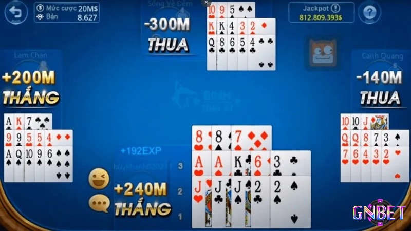 Cách xếp bài mậu binh hiệu quả khi có 3 đôi và 1 sám