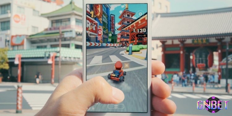 Game Mario Kart Tour có lối chơi đơn giản chỉ với thao tác vuốt trên màn hình