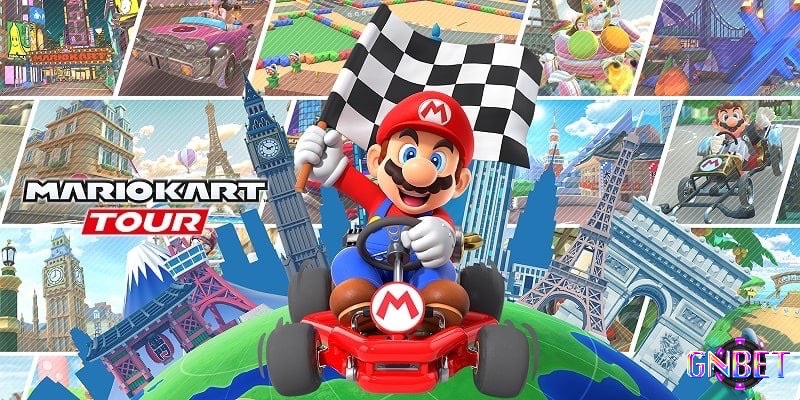 Game Mario Kart Tour nổi bật với đồ hoạ 3D tươi sáng cùng nhân vật ngộ nghĩnh vô cùng đáng yêu