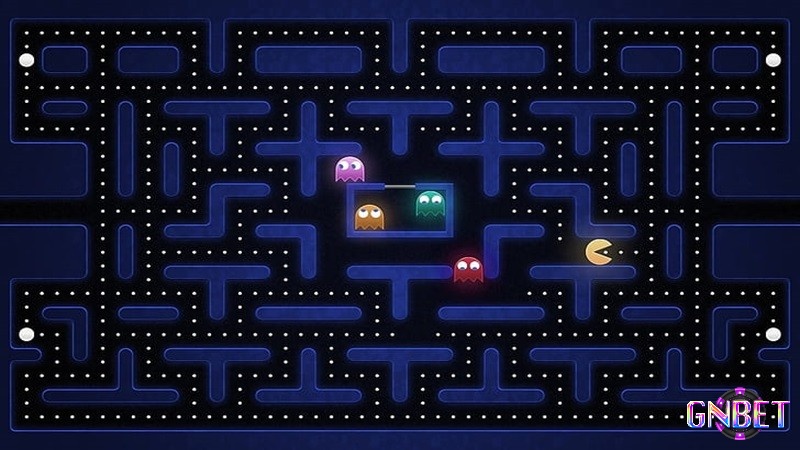 PAC-MAN có đồ họa 2D dạng pixel