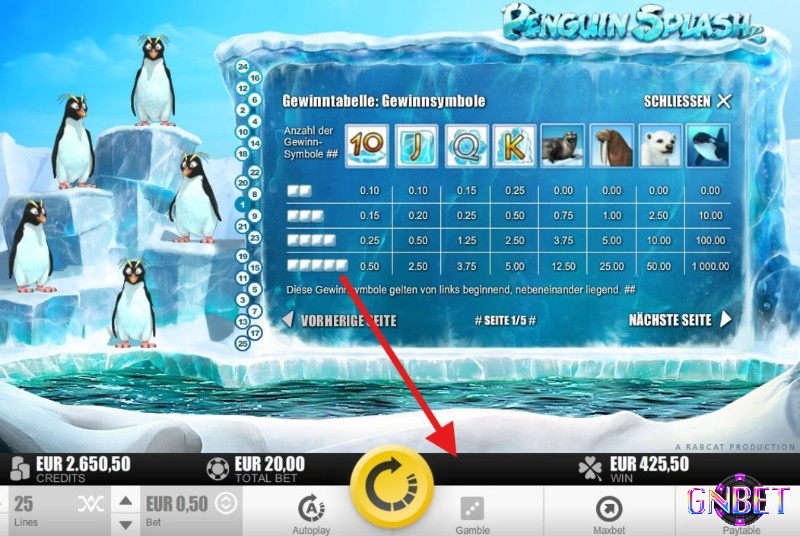 Gamble (đánh cược) giúp bạn tăng thêm cơ hội nhân đôi số tiền thưởng