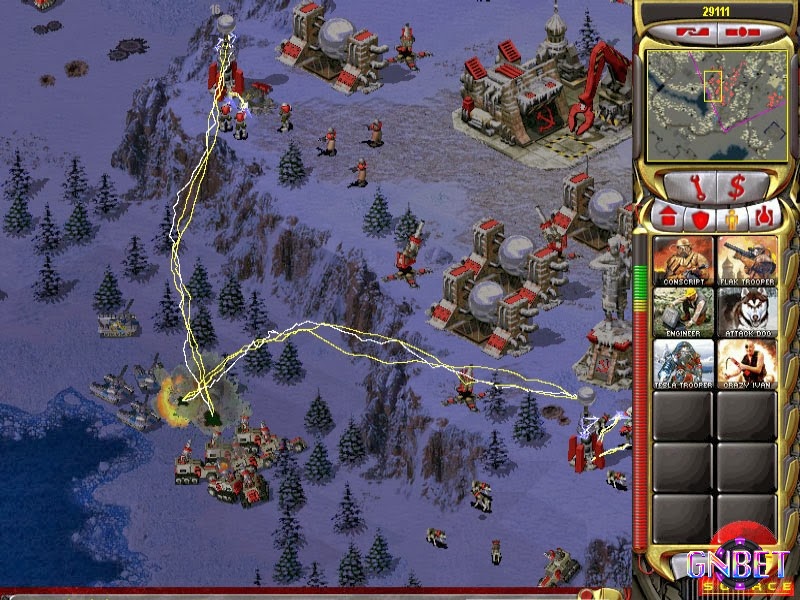 Command & Conquer: Red Alert 2 giữ chế độ chọn phe quốc gia và thêm siêu vũ khí