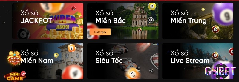 Điểm nổi bật tại VNLOTO chính là hệ thống xổ số đa dạng